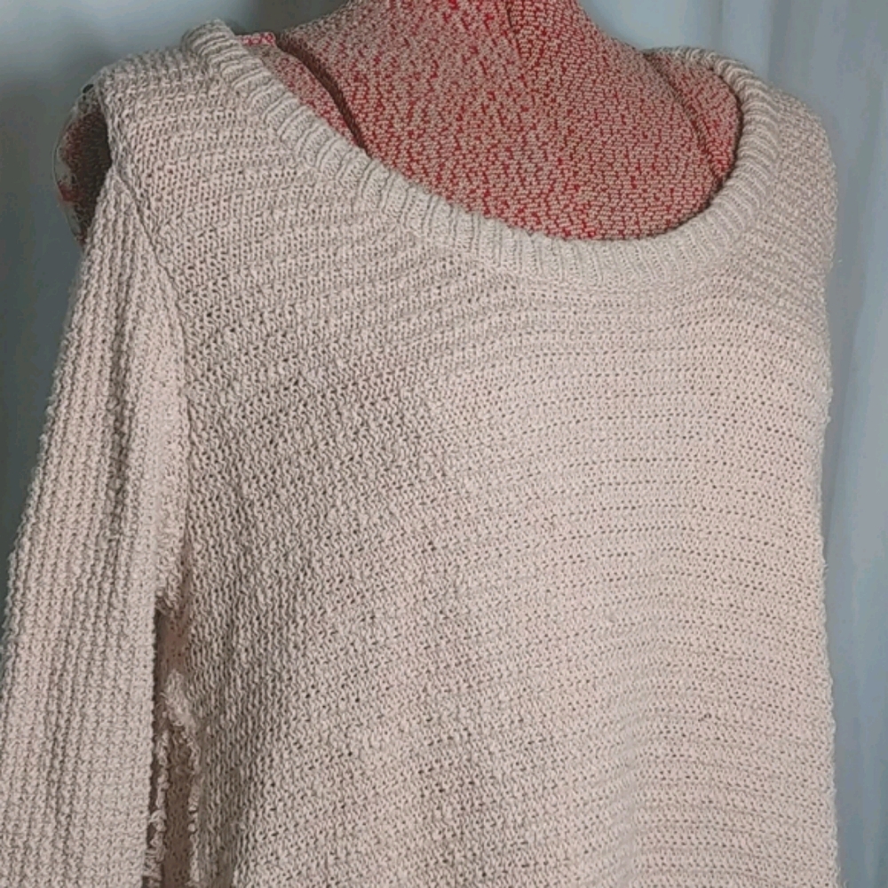 Ruby Moon Cold Shoulder Boho Knit Tunic - image 3